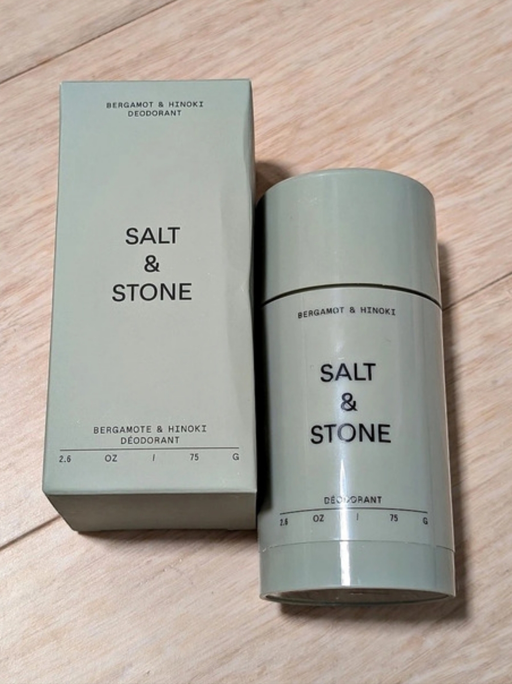 Salt & Stone Bergamote & Hinoki Deodorant Brand New 2.6oz